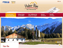 Tablet Screenshot of huberalm.com